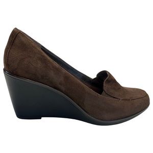 CLARKS ARTISAN - Brown Suede Wedge (9.5)